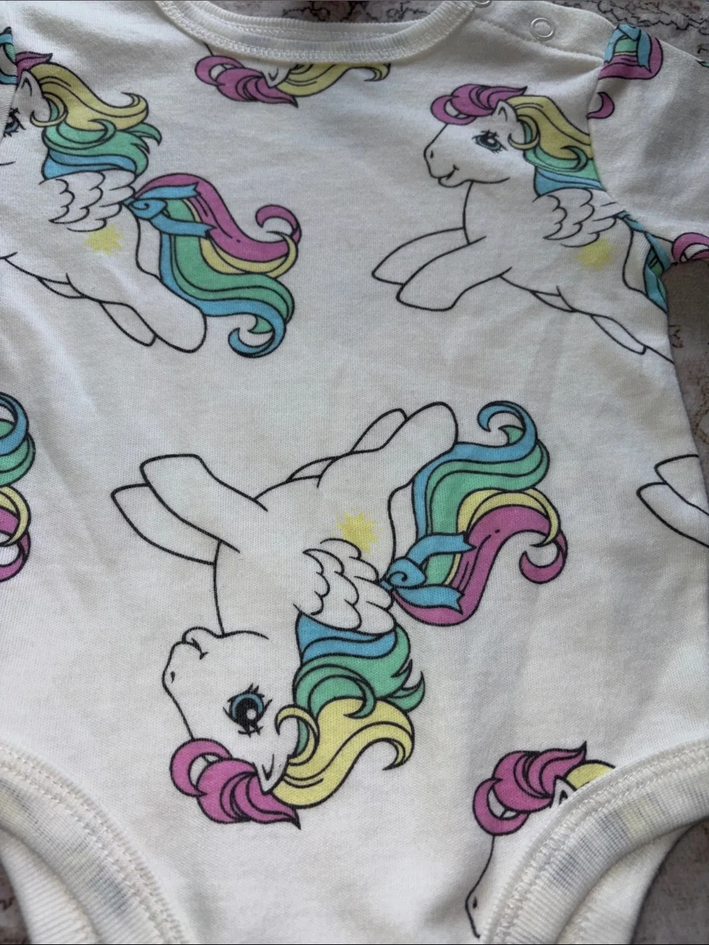 My Little Pony Figurine & 3/6 Months Baby Onesie